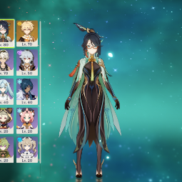 90LVL🔥XIAO⭐RAIDEN SHOGUN🔥XIANYUN⭐KEQING🔥QIQI⭐DEHYA💜EU💜Sky­ward BLADE |5 stars*  Weapons💜28 CHARACTERS💜AR. 52💜 0